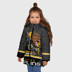 Зимняя куртка для девочек 3D Boston Bruins - фото 2