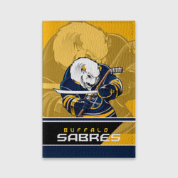 Обложка для паспорта матовая кожа Buffalo Sabres