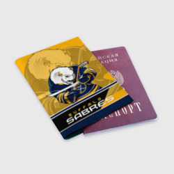 Обложка для паспорта матовая кожа Buffalo Sabres - фото 2