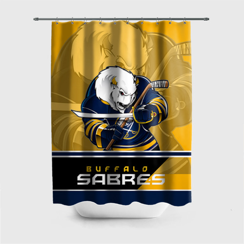 Штора 3D для ванной Buffalo Sabres