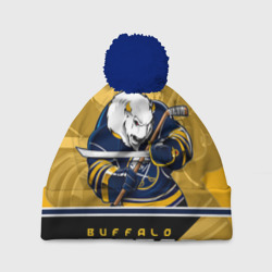 Шапка 3D c помпоном Buffalo Sabres