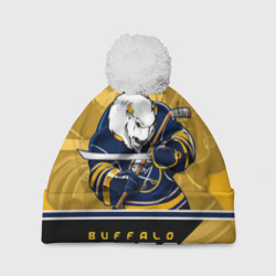 Шапка 3D c помпоном Buffalo Sabres