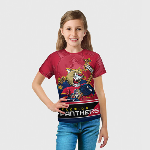 Детская футболка 3D Florida Panthers, цвет 3D печать - фото 5
