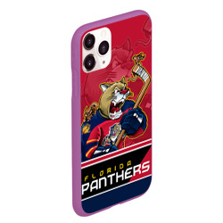 Чехол для iPhone 11 Pro Max матовый Florida Panthers - фото 2