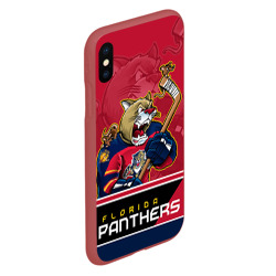 Чехол для iPhone XS Max матовый Florida Panthers - фото 2