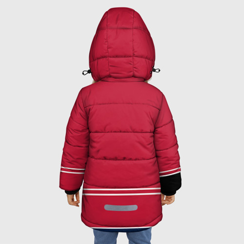 Зимняя куртка для девочек 3D Florida Panthers, цвет красный - фото 4