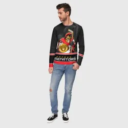 Мужской лонгслив 3D Ottawa Senators - фото 5
