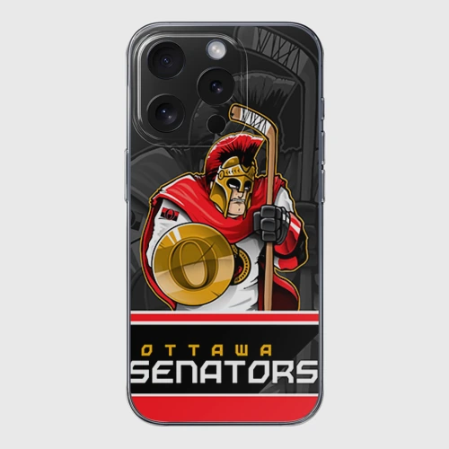Чехол для iPhone 15 Pro Max силиконовый с защитой камеры Ottawa Senators