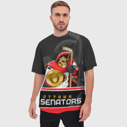 Мужская футболка oversize 3D Ottawa Senators - фото 2