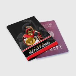 Обложка для паспорта матовая кожа Ottawa Senators - фото 2