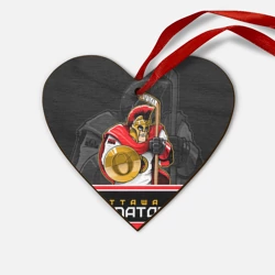 Деревянная игрушка Сердце Ottawa Senators