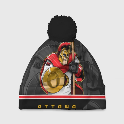 Шапка 3D c помпоном Ottawa Senators