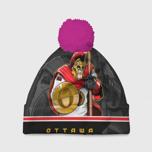 Шапка 3D c помпоном Ottawa Senators