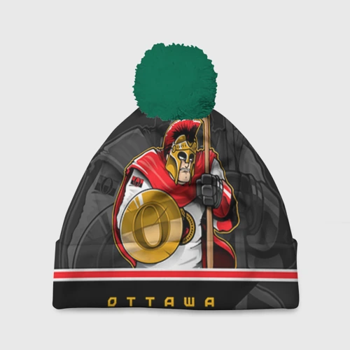 Шапка 3D c помпоном Ottawa Senators