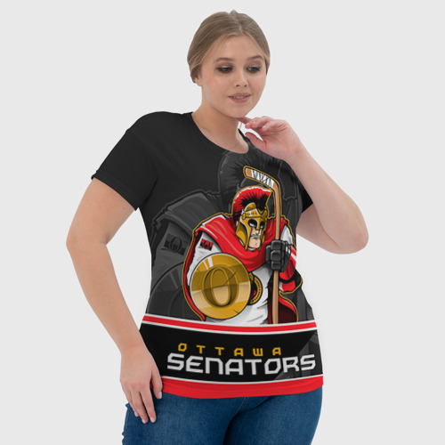 Женская футболка 3D с принтом Ottawa Senators, фото #4