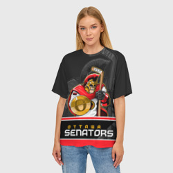 Женская футболка oversize 3D Ottawa Senators - фото 2