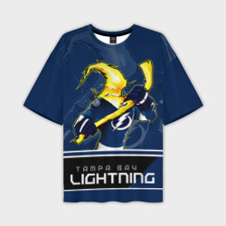 Мужская футболка oversize 3D Tampa Bay Lightning