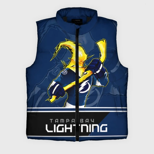 Мужской жилет утепленный 3D Tampa Bay Lightning