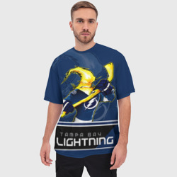 Мужская футболка oversize 3D Tampa Bay Lightning - фото 2