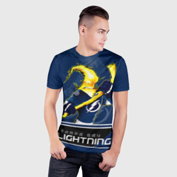 Мужская футболка 3D Slim Tampa Bay Lightning - фото 2