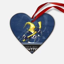 Деревянная игрушка Сердце Tampa Bay Lightning