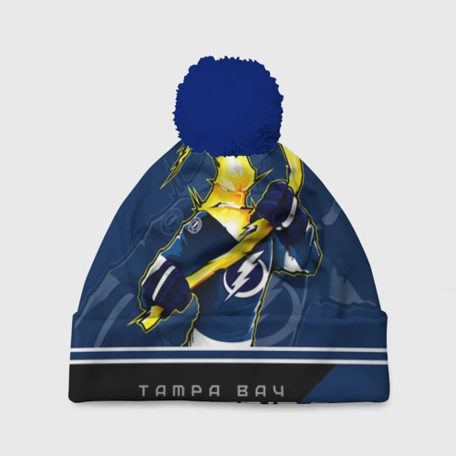 Шапка 3D c помпоном Tampa Bay Lightning