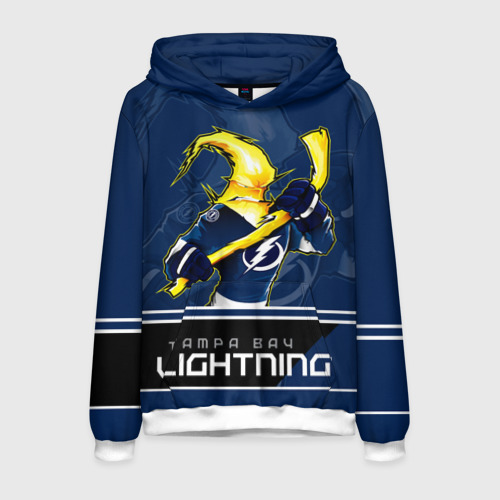 Мужская толстовка 3D Tampa Bay Lightning, цвет белый