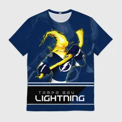 Мужская футболка 3D Tampa Bay Lightning