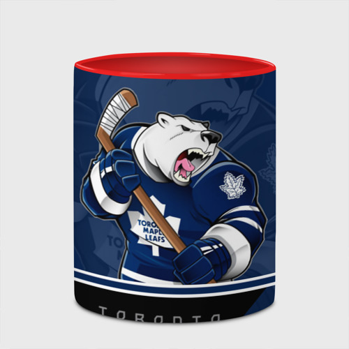 Кружка с полной запечаткой Toronto Maple Leafs, цвет белый + красный - фото 4