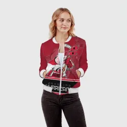 Женский бомбер 3D Carolina Hurricanes - фото 2