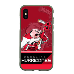 Чехол для iPhone XS Max матовый Carolina Hurricanes