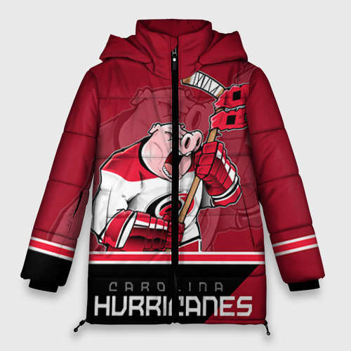 Женская зимняя куртка Oversize Carolina Hurricanes, цвет красный