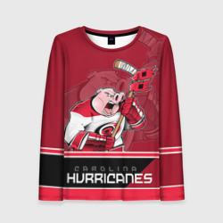 Женский лонгслив 3D Carolina Hurricanes