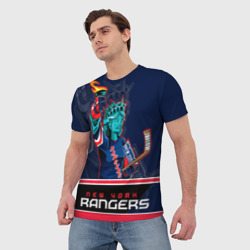 Мужская футболка 3D New York Rangers - фото 2