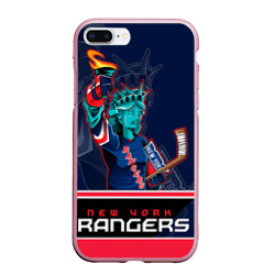 Чехол для iPhone 7Plus/8 Plus матовый New York Rangers