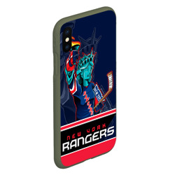 Чехол для iPhone XS Max матовый New York Rangers - фото 2