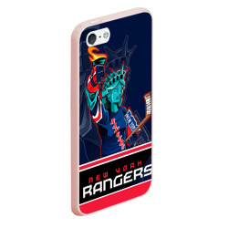 Чехол для iPhone 5/5S матовый New York Rangers - фото 2