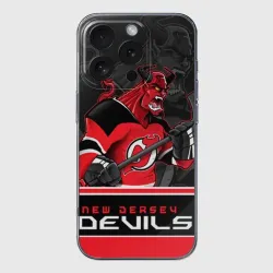Чехол для iPhone 16 Pro силиконовый с защитой камеры New Jersey Devils