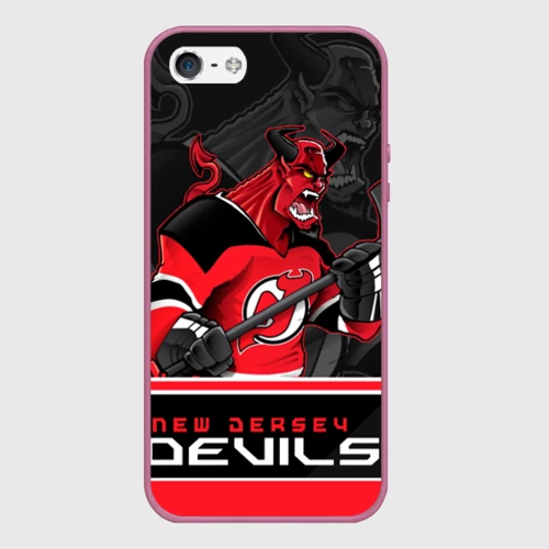 Чехол для iPhone 5/5S матовый New Jersey Devils