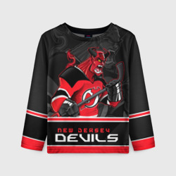 Детский лонгслив 3D New Jersey Devils