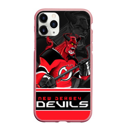 Чехол для iPhone 11 Pro Max матовый New Jersey Devils