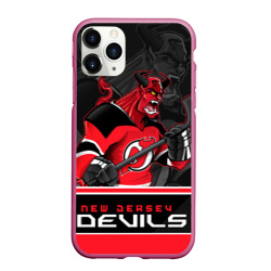 Чехол для iPhone 11 Pro Max матовый New Jersey Devils