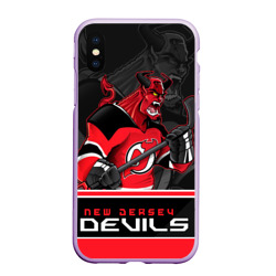 Чехол для iPhone XS Max матовый New Jersey Devils