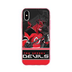 Чехол для iPhone X матовый New Jersey Devils