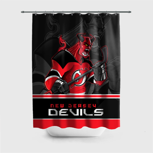 Штора 3D для ванной New Jersey Devils