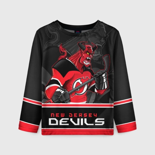 Детский лонгслив 3D New Jersey Devils