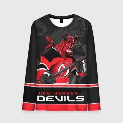Мужской лонгслив 3D New Jersey Devils