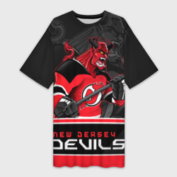 Платье-футболка 3D New Jersey Devils