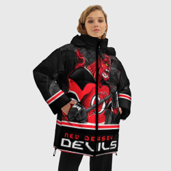 Женская зимняя куртка Oversize New Jersey Devils - фото 2