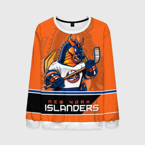 Мужской свитшот 3D New York Islanders, цвет белый